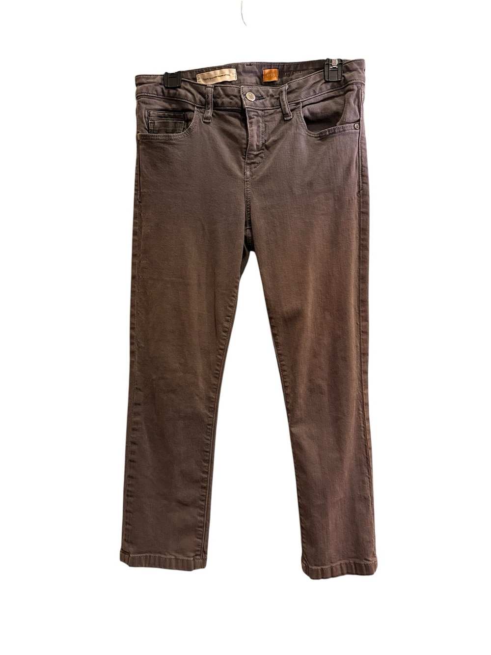 Pilcro Anthropologie Women’s Low Rise Gray Straight Leg Crop Jeans Sz 29